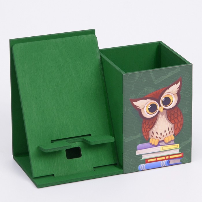Органайзер для канцелярии с подставкой под телефон &laquo;Сова&raquo;