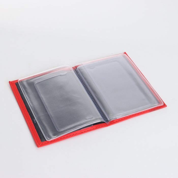 Обложка для автодокументов, цвет красный Обложка для автодокументов, цвет красный