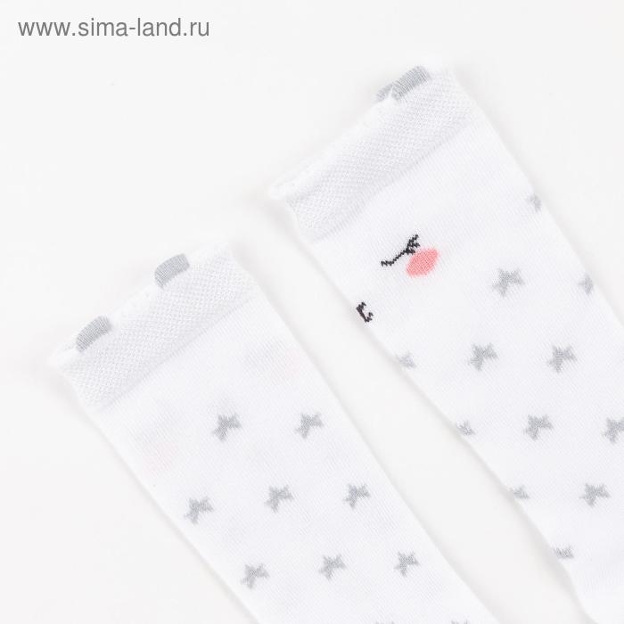 Новый год. Гольфы детские Крошка Я "Зайка" 10-12 см, белый