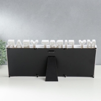 Фоторамка пластик на 12 фото 4х4 см "Мой первый год" белая 41х20 см