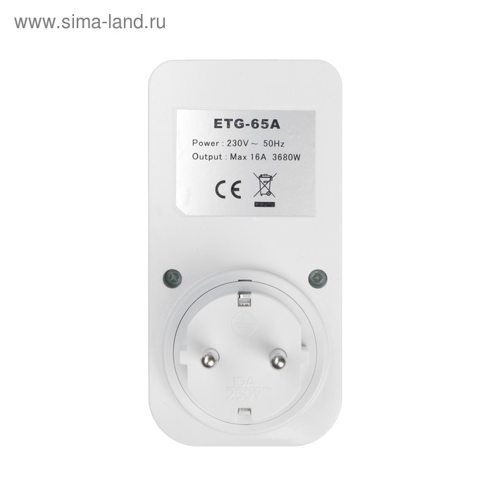 Розеточный электронный таймер недельный Luazon Lighting, 16A, шаг 1 мин, 220 В Розеточный электронный таймер недельный Luazon Lighting, 16A, шаг 1 мин, 220 В