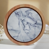 Блюдо сервировочное с крышкой «Белый мрамор», 15 см Блюдо сервировочное с крышкой «Белый мрамор», 15 см