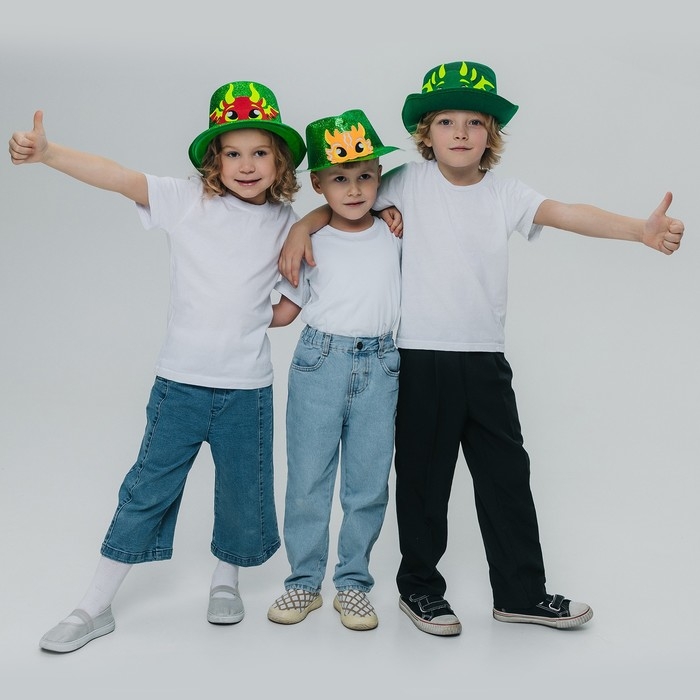 Карнавальная шляпа &laquo;Дракон&raquo;, цвет жёлтый