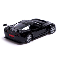 Машина металлическая CHEVROLET CORVETTE C6-R, 1:32, открываются двери, инерция, цвет чёрный Машина металлическая CHEVROLET CORVETTE C6-R, 1:32, открываются двери, инерция, цвет чёрный