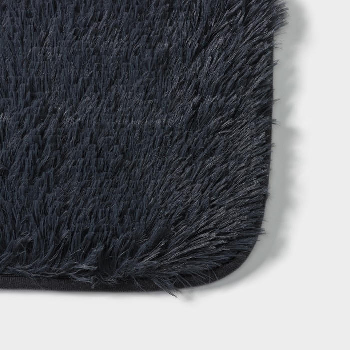 Набор ковриков для ванной и туалета Доляна &laquo;Пушистик&raquo;, 2 шт, 40&times;50, 50&times;80 см, цвет серый