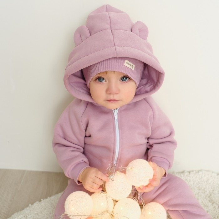 Костюм: толстовка и брюки Крошка Я, BASIC LINE, рост 68-74 см, цвет розовый