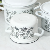 Набор кастрюль «Меню», 3 предмета: 2 л, 3 л, 4 л Набор кастрюль «Меню», 3 предмета: 2 л, 3 л, 4 л