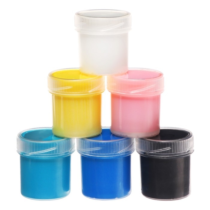 Краска акриловая, набор 6 цветов х 20 мл, Calligrata Pearl перломутровые, морозостойкая, в картонной коробке Краска акриловая, набор 6 цветов х 20 мл, Calligrata Pearl перломутровые, морозостойкая, в картонной коробке