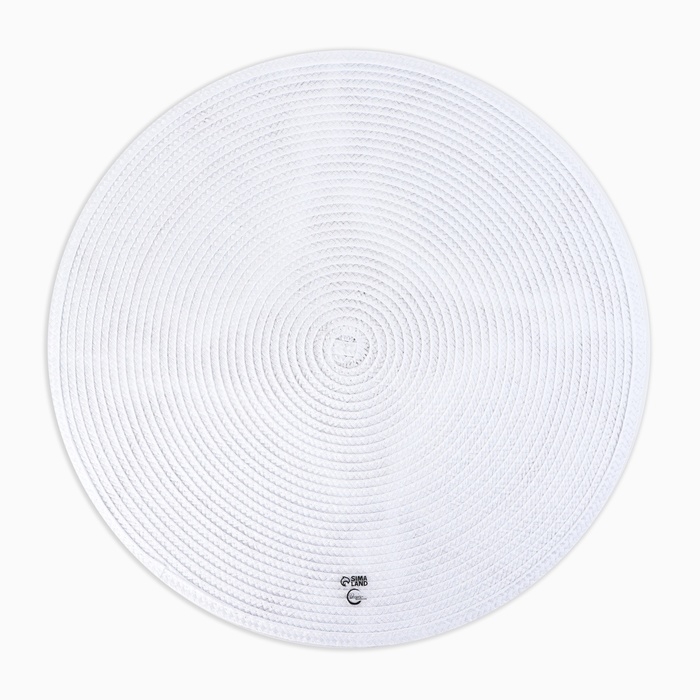 Салфетка сервировочная, плейсмат &laquo;Цветы&raquo;, d=38 см