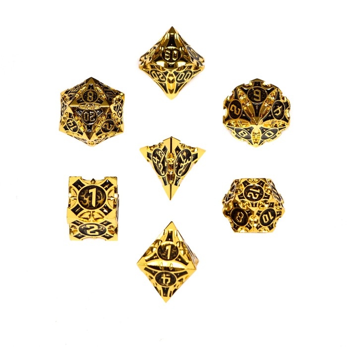 Набор кубиков для D&D (Dungeons and Dragons, ДнД) Набор кубиков для D&D (Dungeons and Dragons, ДнД) "Время игры", серия: D&D, 7 шт