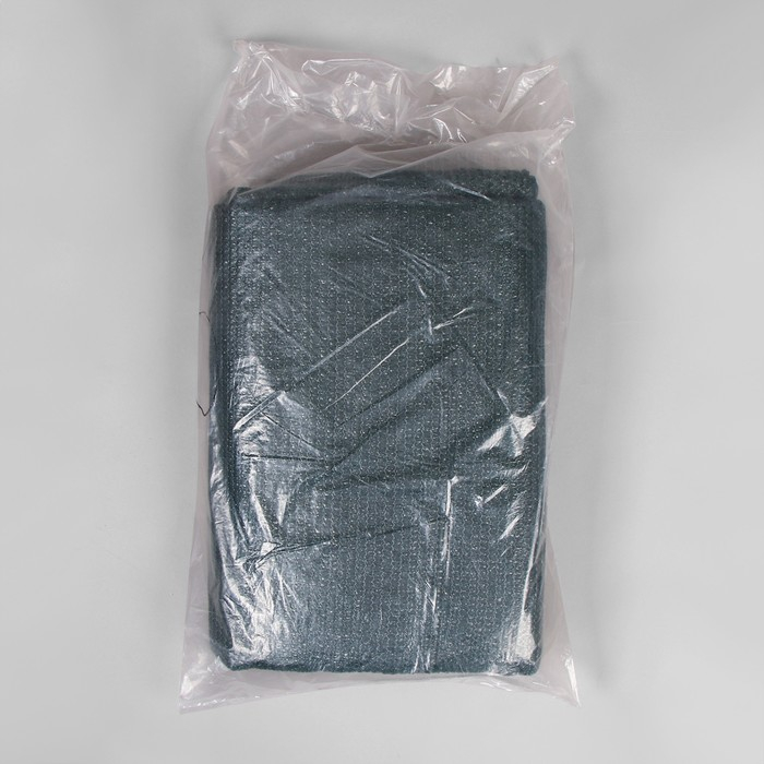 Сетка затеняющая, 5 &times; 3 м, плотность 80 г/м&sup2;, тёмно-зелёная, в наборе 15 клипс