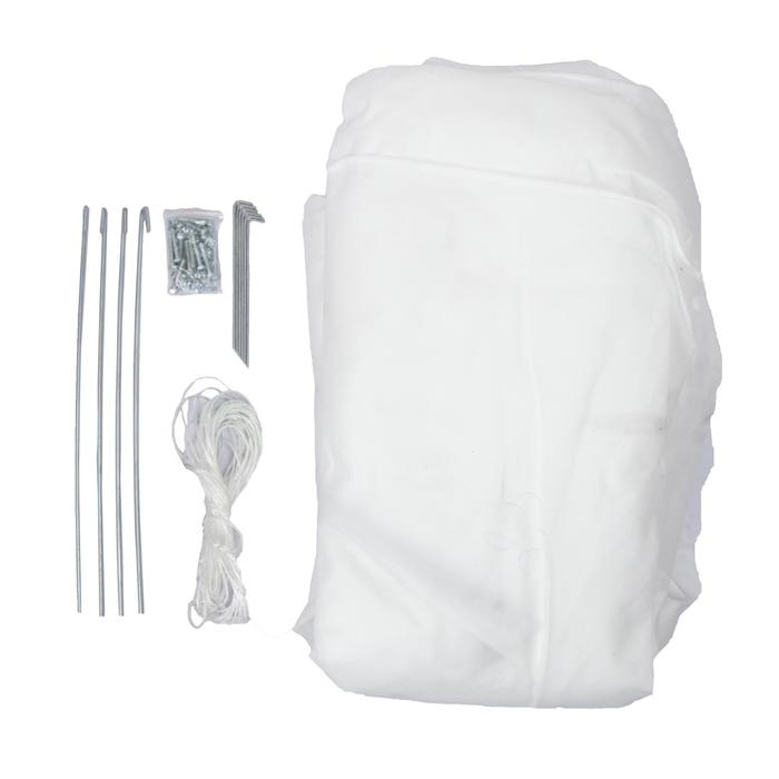 Теплица, 4,9 &times; 2,45 &times; 2,1 м, оцинкованный металл, профиль d = 25 мм, чехол из спанбонда 90 г/м&sup2;