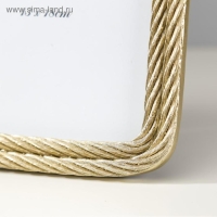 Фоторамка полистоун 13х18 см "Верёвка с узлом" золото 20,5х15 см Фоторамка полистоун 13х18 см "Верёвка с узлом" золото 20,5х15 см