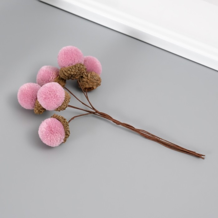 Цветы для декорирования Цветы для декорирования "Хлопчик" лиловый 1 букет= 6 веточек d=2 см 11 см