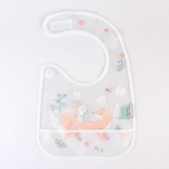 Нагрудник для кормления «Baby of nature» непромокаемый на липучке, с карманом Нагрудник для кормления «Baby of nature» непромокаемый на липучке, с карманом