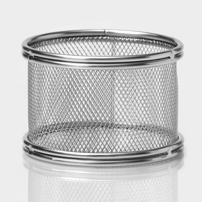 Корзинка для картофеля фри Доляна «Лонгфилд», d=9 см, h=6 см, цвет серебристый Корзинка для картофеля фри Доляна «Лонгфилд», d=9 см, h=6 см, цвет серебристый