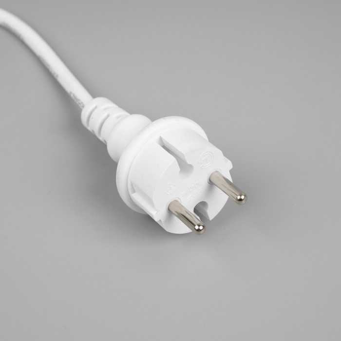 Гирлянда «Нить» 10 м, IP65, УМС, белая каучуковая нить, 100 LED, свечение тёплое белое, мерцание, 220 В Гирлянда «Нить» 10 м, IP65, УМС, белая каучуковая нить, 100 LED, свечение тёплое белое, мерцание, 220 В