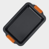 Противень для выпечки Magistro French Bakery, 37,5×23×4,7 см, антипригарное покрытие Противень для выпечки Magistro French Bakery, 37,5×23×4,7 см, антипригарное покрытие