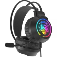 Наушники Xtrike Me GH-416, игровые, полноразмерные, подсветка, mic, USB, 2 м,чёрный Наушники Xtrike Me GH-416, игровые, полноразмерные, подсветка, mic, USB, 2 м,чёрный