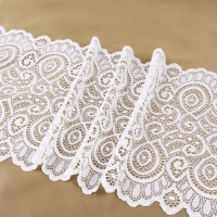 Кружевная эластичная ткань, 180 мм × 2,7 ± 0,5 м, цвет кипенно-белый Кружевная эластичная ткань, 180 мм × 2,7 ± 0,5 м, цвет кипенно-белый
