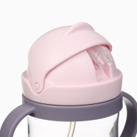 Поильник - непроливайка детский с силиконовой трубочкой и грузиком, от 9 мес., 350 мл., с ручками, цвет розовый, Крошка Я Поильник - непроливайка детский с силиконовой трубочкой и грузиком, от 9 мес., 350 мл., с ручками, цвет розовый, Крошка Я