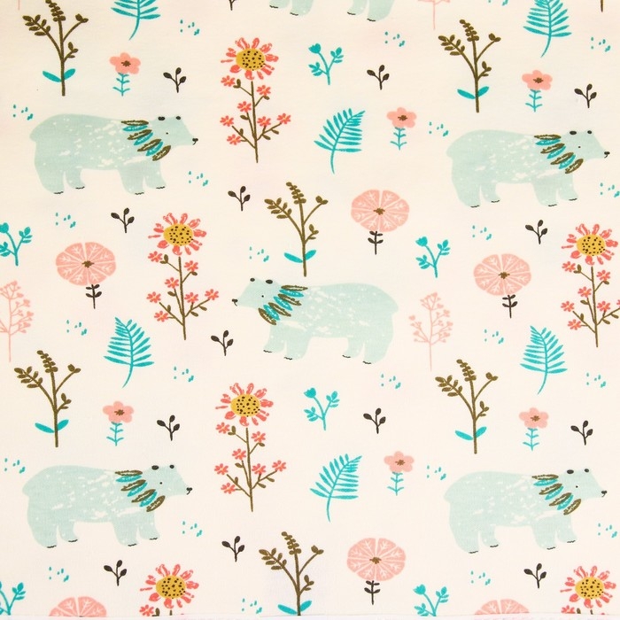 Пеленка на непромокаемой основе, 80*100 см &laquo;Мишки&raquo;