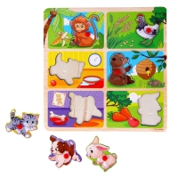 Рамка - вкладыш &laquo;Кто что ест&raquo;