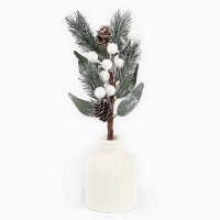 Новогодний декор, веточка "Зимние настроение" 28х12х6 см Новогодний декор, веточка "Зимние настроение" 28х12х6 см