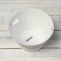 Переноска конус под цветы, белый 11,5 х 17 х 12 см Переноска конус под цветы, белый 11,5 х 17 х 12 см