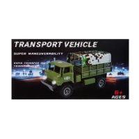 Грузовик радиоуправляемый &laquo;Военный&raquo;, работает от аккумулятора, цвет коричневый