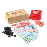 Русское лото, настольная игра "Подарочное", 18 х 10 см, 20 фишек Русское лото, настольная игра "Подарочное", 18 х 10 см, 20 фишек