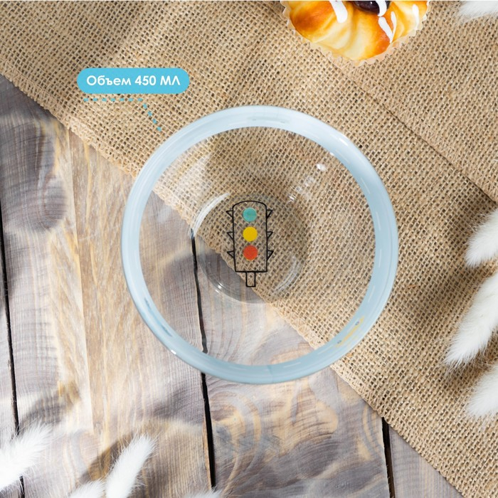 Набор детской посуды Доляна &laquo;Бип-бип&raquo;, 3 предмета: миска 450 мл, тарелка d=20 см, кружка 200 мл