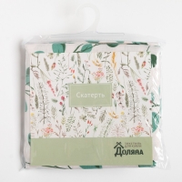 Скатерть Доляна &laquo;Эвкалипт&raquo; 149х250 см, 100% хл, рогожка 164 г/м2