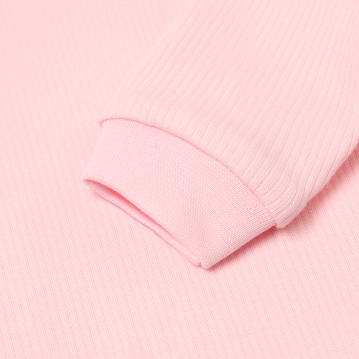 Лонгслив детский, цвет розовый, рост 68