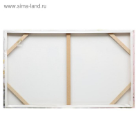 Картина на холсте "Лебеди в цветах" 60*100 см