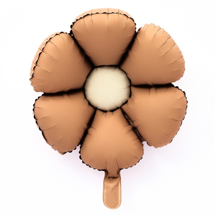 Шар фольгированный 19" &laquo;Ромашка&raquo;, матовый, цвет шоколадный