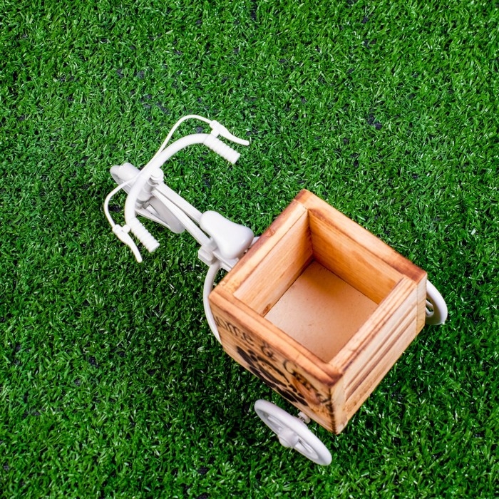 Кашпо-велосипед, белый Кашпо-велосипед, белый