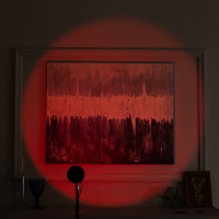 Световой прибор &laquo;Закат&raquo; на ножке, 5 картриджей, свечение тёплое белое, 5 В