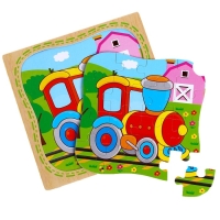 Пазл в рамке &laquo;Паровоз&raquo;