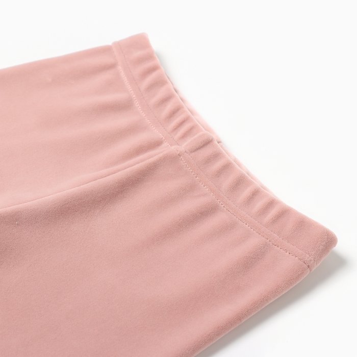 Костюм детский (свитшот, лосины) KAFTAN Plushy р.34 (122-128), розовый