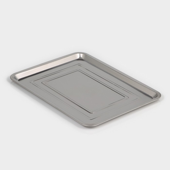 Поднос из нержавеющей стали, 45×35×2 см Поднос из нержавеющей стали, 45×35×2 см