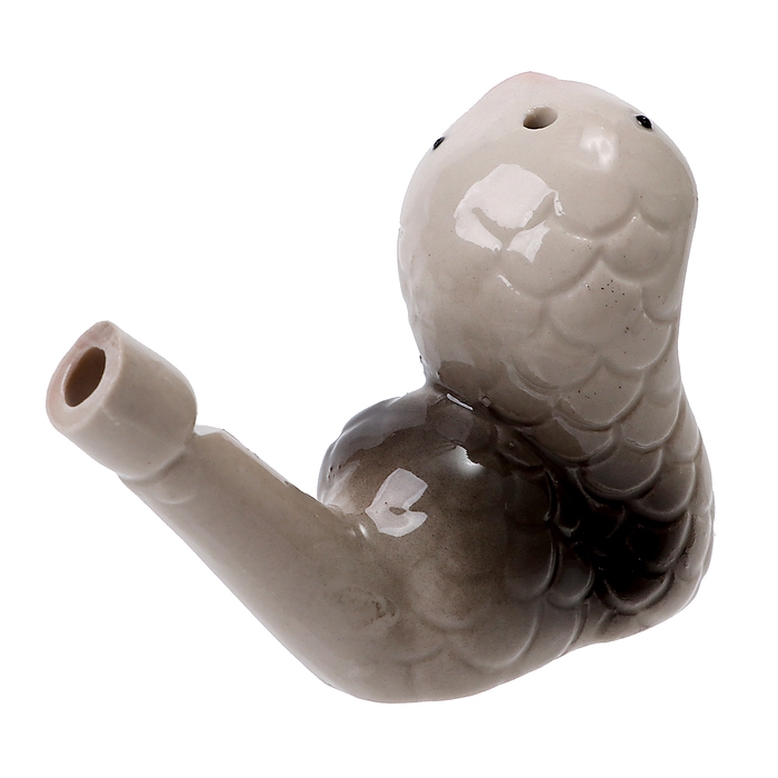 Свистулька керамическая &laquo;Чёрная змея&raquo;, 3,5 &times; 7,5 &times; 5,5 см