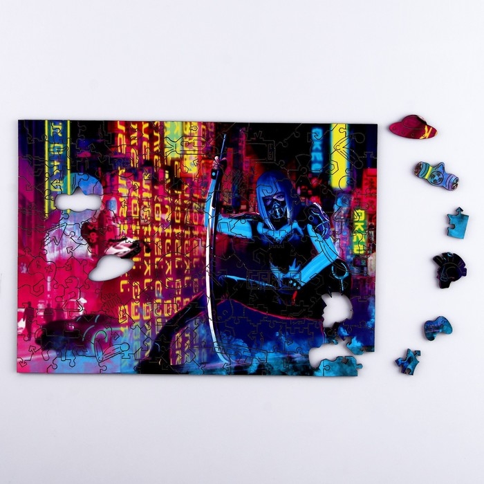 Пазл деревянный фигурный «Город будущего», 132 элементов Пазл деревянный фигурный «Город будущего», 132 элементов