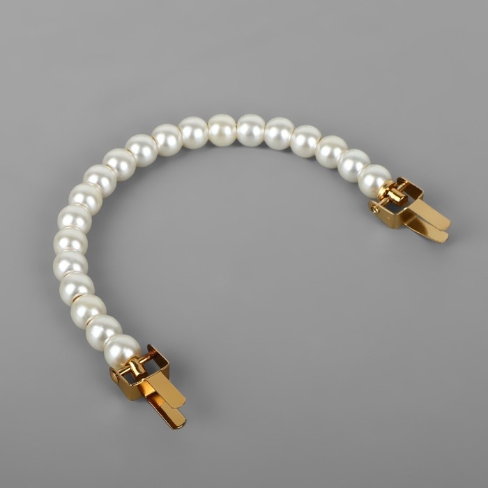 Ручка для сумки &laquo;Рифлёная рамка&raquo;, металлическая, на прокол, 13 &times; 9 см, цвет золотой