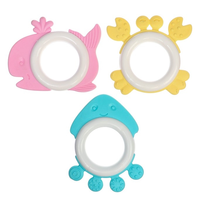 Набор погремушек &laquo;Беби&raquo;, с эластичными элементами, 12 шт., Крошка Я