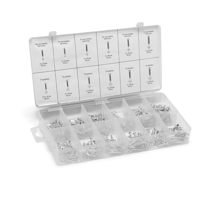Набор саморезов ТУНДРА krep, 360 предметов Набор саморезов ТУНДРА krep, 360 предметов