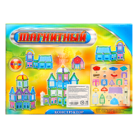 Конструктор магнитный &laquo;Построй свой дом&raquo;, 90 деталей