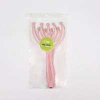 Массажёр универсальный, 10 магнитных шаров, 20 &times; 10 &times; 3 см, цвет розовый