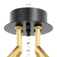 Люстра "Антеко" 4хLED 104Вт 3000-6000К черно-золотой 65х65х27 см BayerLux Люстра "Антеко" 4хLED 104Вт 3000-6000К черно-золотой 65х65х27 см BayerLux