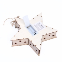 Новогодний декор с подсветкой &laquo;С новым годом&raquo; 21,5 &times; 5 &times; 21,5 см